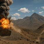 bombing a mountain trigger an earthquake